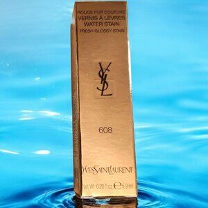 Yves Saint Laurent Water Stain Lip Stain in 608 Flot De Fuchsia NIB